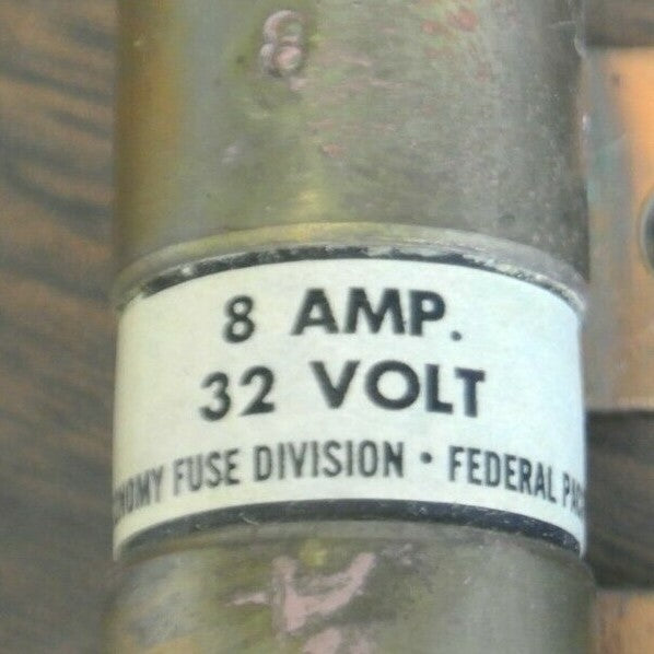 ECONOMY / FPE OBH-8 BOLT-ON FUSE / 8A / 32VDC / NEW SURPLUS4