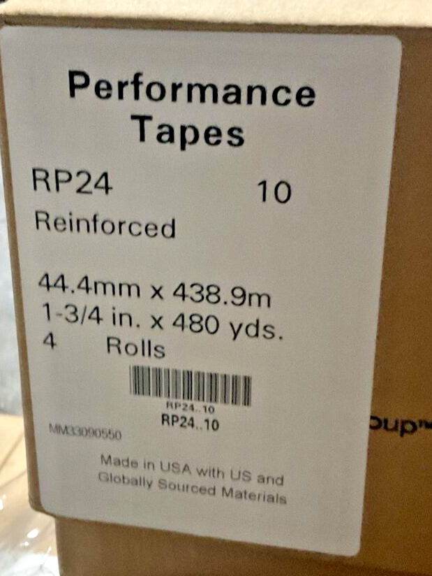 INTERTAPE RP24 PERFORMANCE TAPE REINFORCED 1-3/4 IN X 480YDS **BOX OF 4 ROLLS**5
