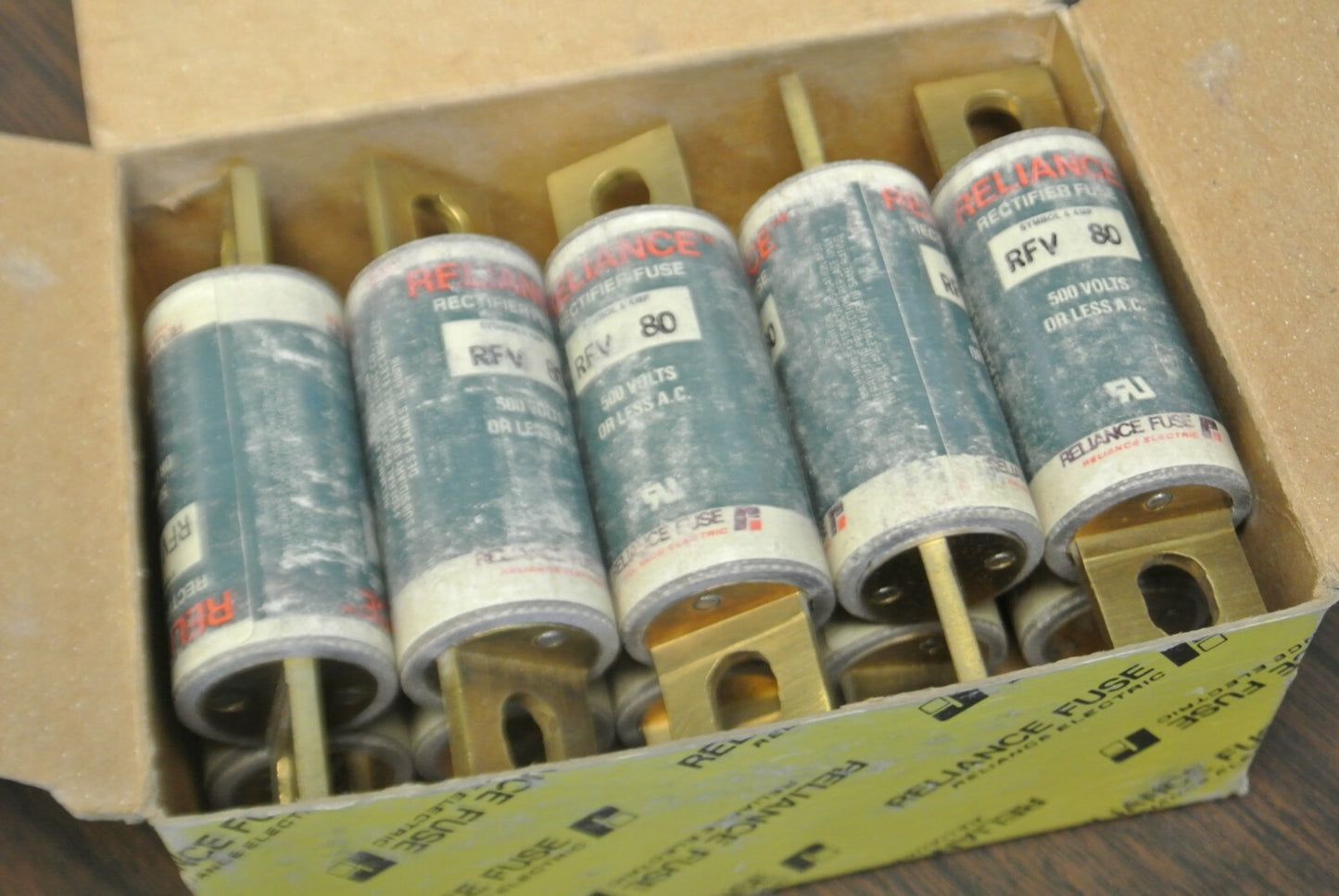 RELIANCE RFV80 RECTIFIER FUSE / 80A / 500V / NEW SURPLUS / EACH / RFV 804