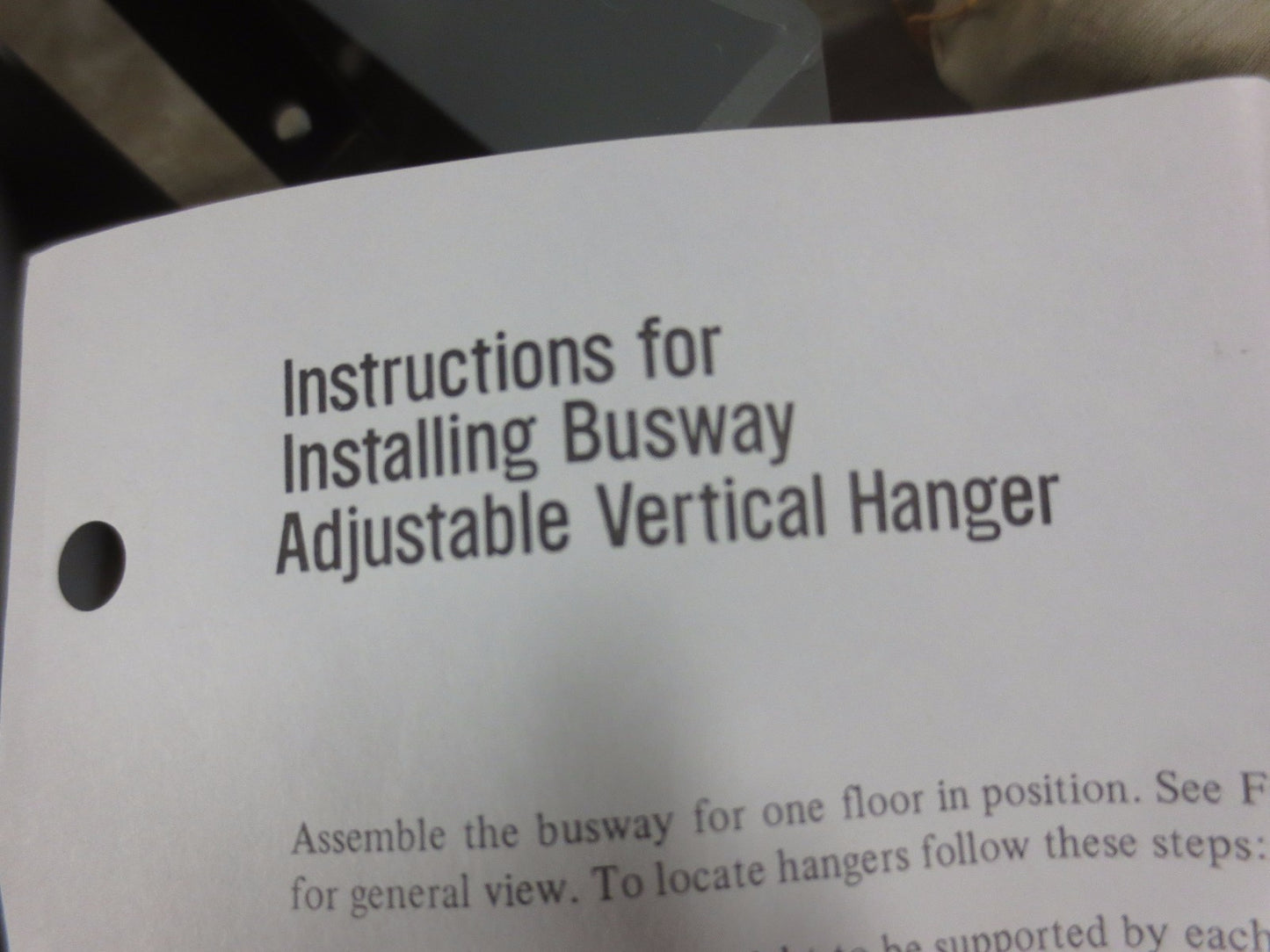WESTINGHOUSE 2527D78G04 BUS DUCT VERTICAL HANGER, ADJUSTABLE6