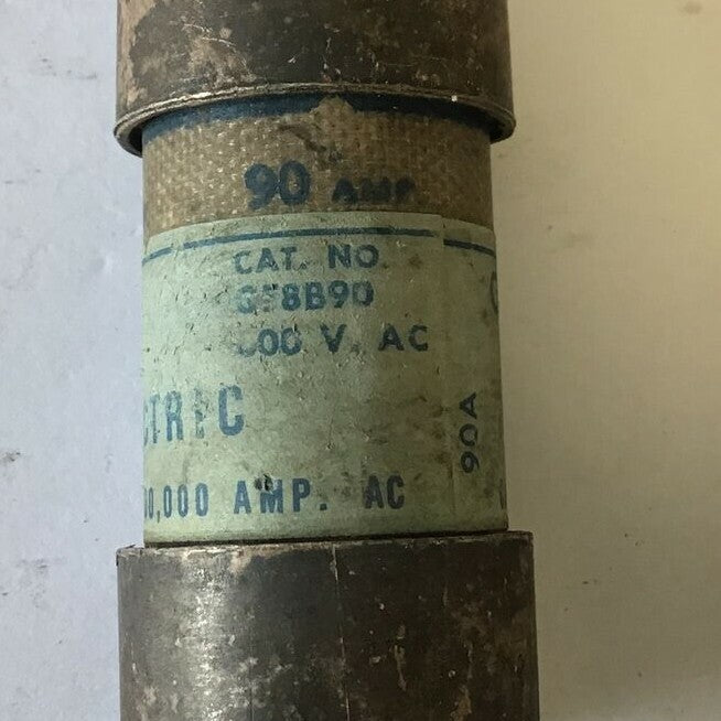 GENERAL ELECTRIC GF8B90 CURRENT LIMITNG FUSE 600VAC 90A CLASS J***LOTOF4***6