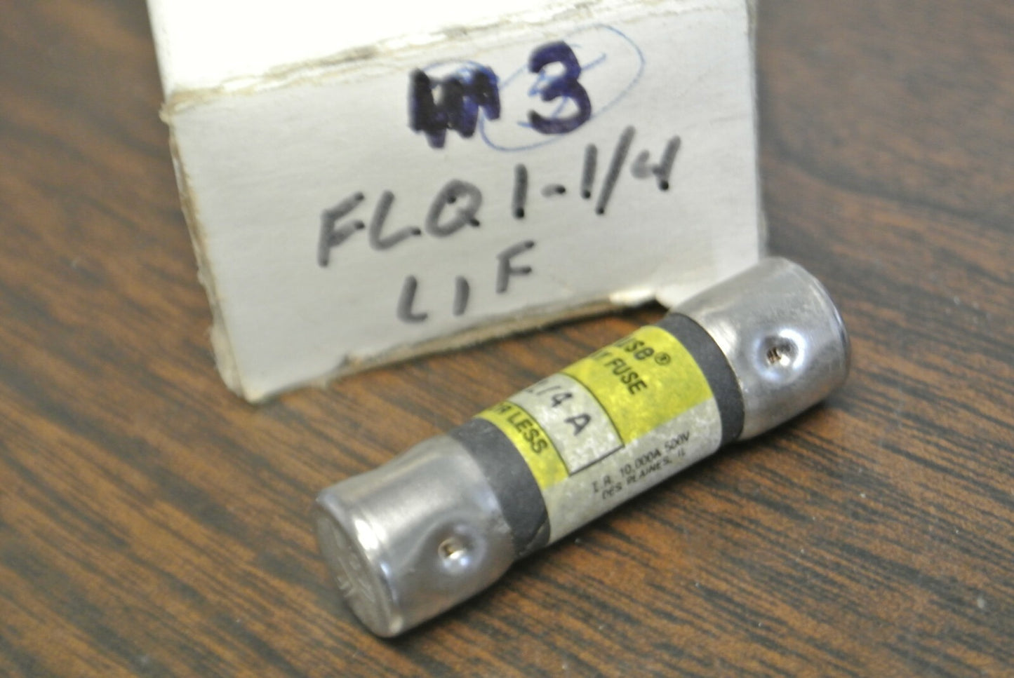 LOT of 3 / LITTELFUSE FLQ1-1/4 TIME-DELAY FUSE / 1-1/4A / 500V / NEW SURPLUS2