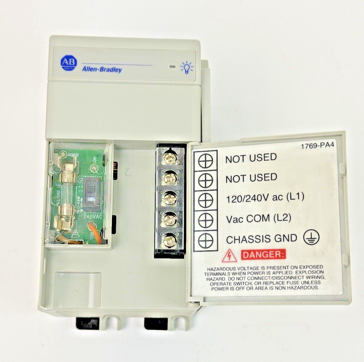 ALLEN-BRADLEY - 1769-PA4 SER. A, F/W REV. N/A, DIR/VER 10000392629/03 - PWR SPLY8