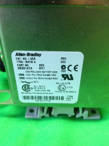 ALLEN BRADLEY BATTERY MODULE 1756-BATM SER. A