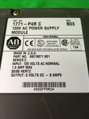 ALLEN BRADLEY 1771-P4R SERIES C