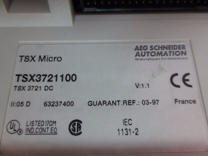 MODICON / TELEMECANIQUE TSX3721100 TSX MICRO PLC