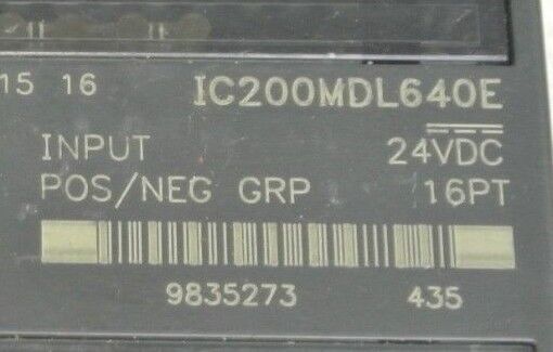 FANUC IC200MDL640E / INPUT MODULE / 24VDC / 16PT / POS/NEG
