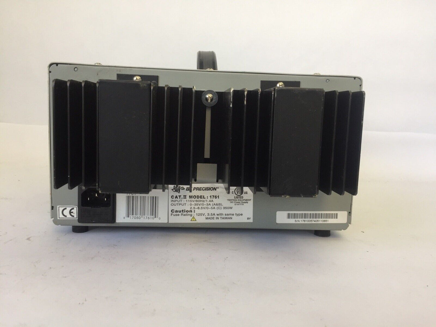 BK PRICISION CAT II MODEL 1761 DC POWER SUPPLY