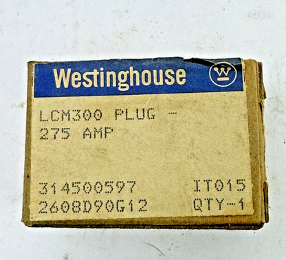 WESTINGHOUSE - LCM300 - RATING PLUG FOR 2/3 POLE AB DE-ION / SELTRONIC - NEW