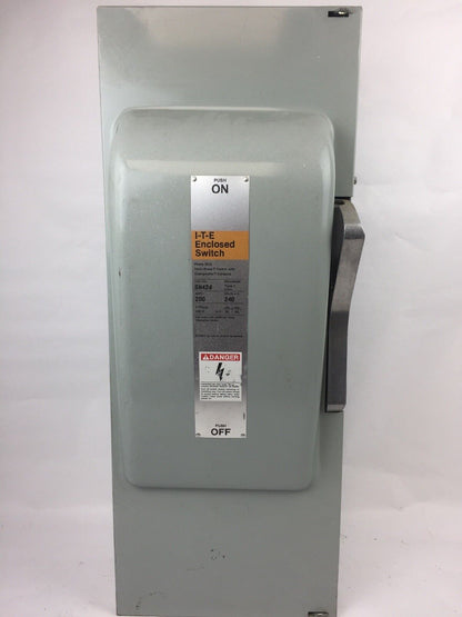 ITE SN424 HEAVY DUTY VACU-BREAK SWITCH WITH CLAMPMATIC CONTACTS 200 AMPS 240 VAC