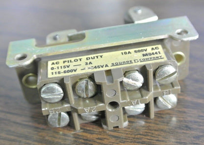 SQUARE D 9007 CB34-S1 SNAP SWITCH - 600V, 10A - NEW SURPLUS