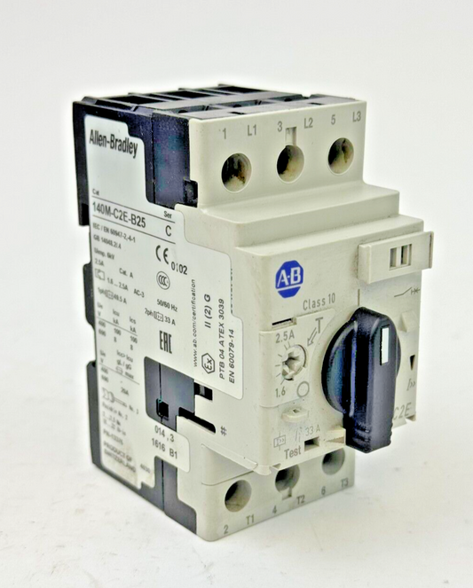 ALLEN-BRADLEY - 140M-C2E-B25 SER. C - MANUAL MOTOR PROTECTOR - 1.6 A - 2.5 A