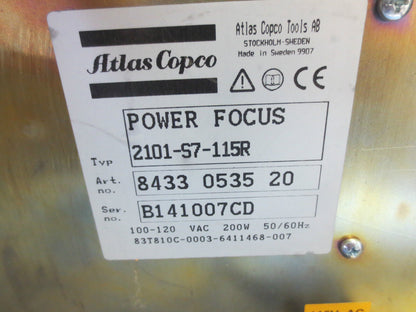 ATLAS-COPCO TENSOR S7 2101-S7-115R TORQUE-CONTROL DRIVE UNIT CONTROLLER
