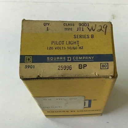 SQUARE D 9001 JTI SERIES B PILOT LIGHT 120V 50/60HZ