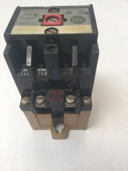 ALLEN BRADLEY 700-P000A1 CONTROL RELAY TYPE P 115-120V 60HZ 110V 50HZ SERIES B