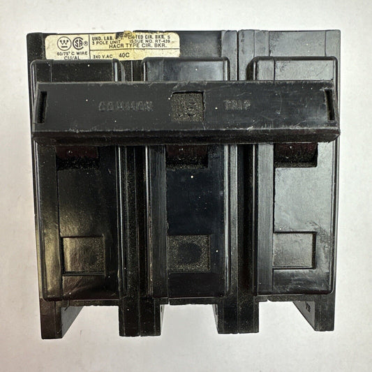 WESTINGHOUSE BAB3015HT CIRCUIT BREAKER 15AMP 3POLE 240VAC
