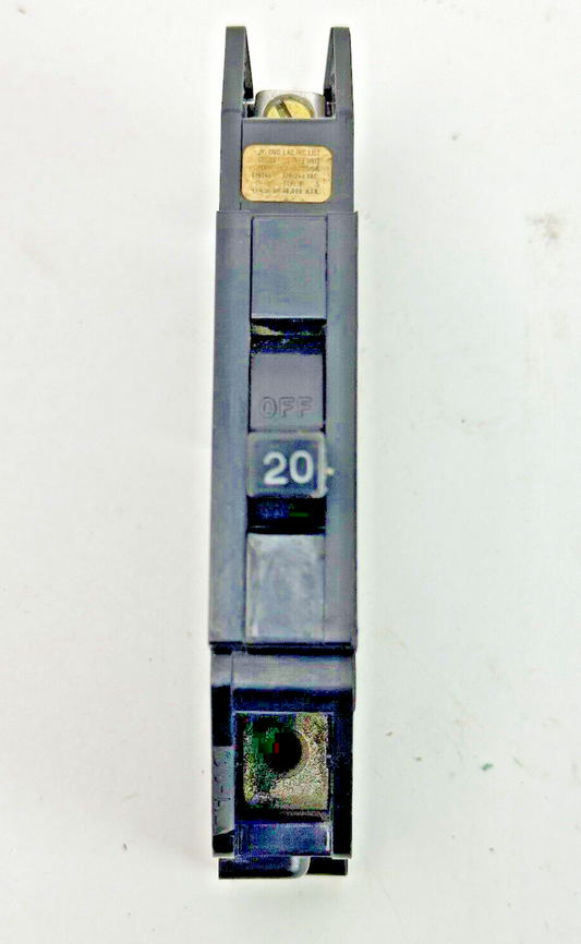 SYLVANIA - Q-20 - SINGLE CIRCUIT BREAKER 20 A, 120 VAC, 1 POLE