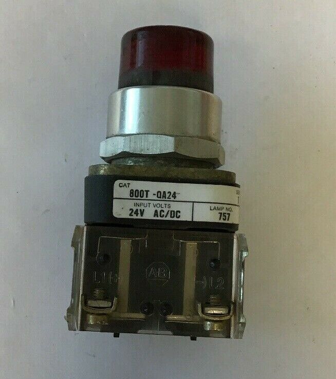 ALLEN BRADLEY 800T-QA24 RED PUSH BUTTON SER T 24V AC/DC194BBX2