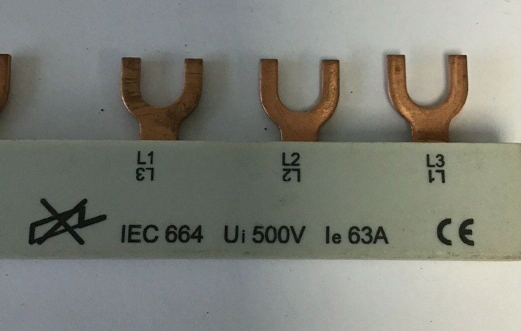 ALLEN BRADLEY 1492-ASPCL3A06 SER. C 500V 63AMP COMMONING LINK***LOTOF5*****