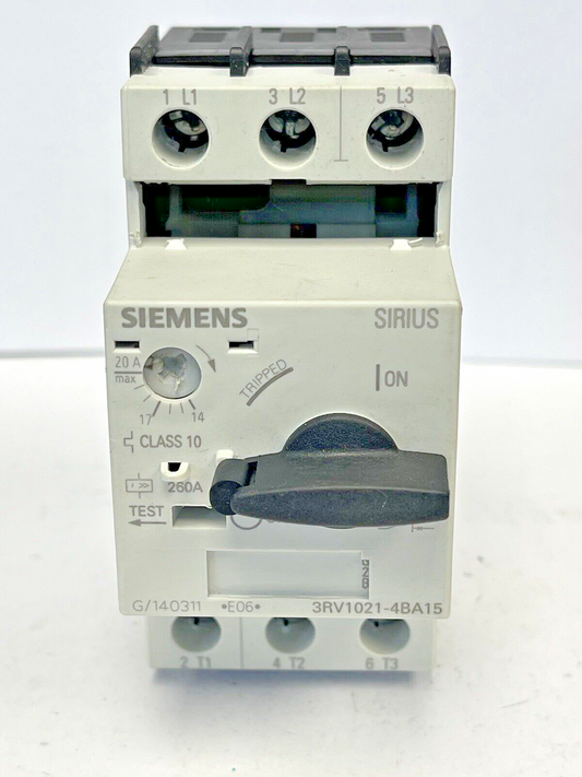 SIEMENS - 3RV1021-4BA15 - CIRCUIT BREAKER / MOTOR PROTECTOR