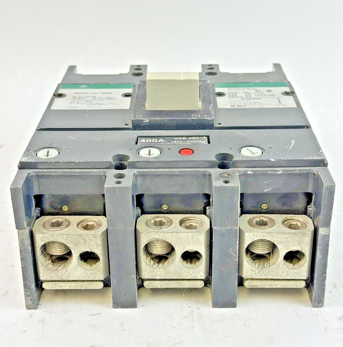 GE - TJJ436400 - IND. CIRCUIT BREAKER W/ 400A TRIP UNIT - 3 POLE/600 VAC/400A