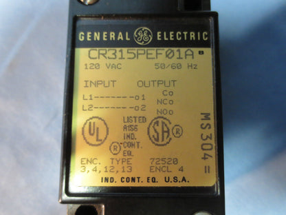 GENERAL ELECTRIC CR315PEH1 RETROREFLECTIVE HEAD LIMIT SWITCH