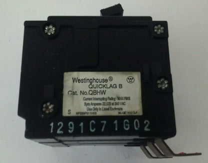 WESTINGHOUSE QBHW3015H QUICKLAG B CIRCUIT BREAKER 3P 240VAC 15A