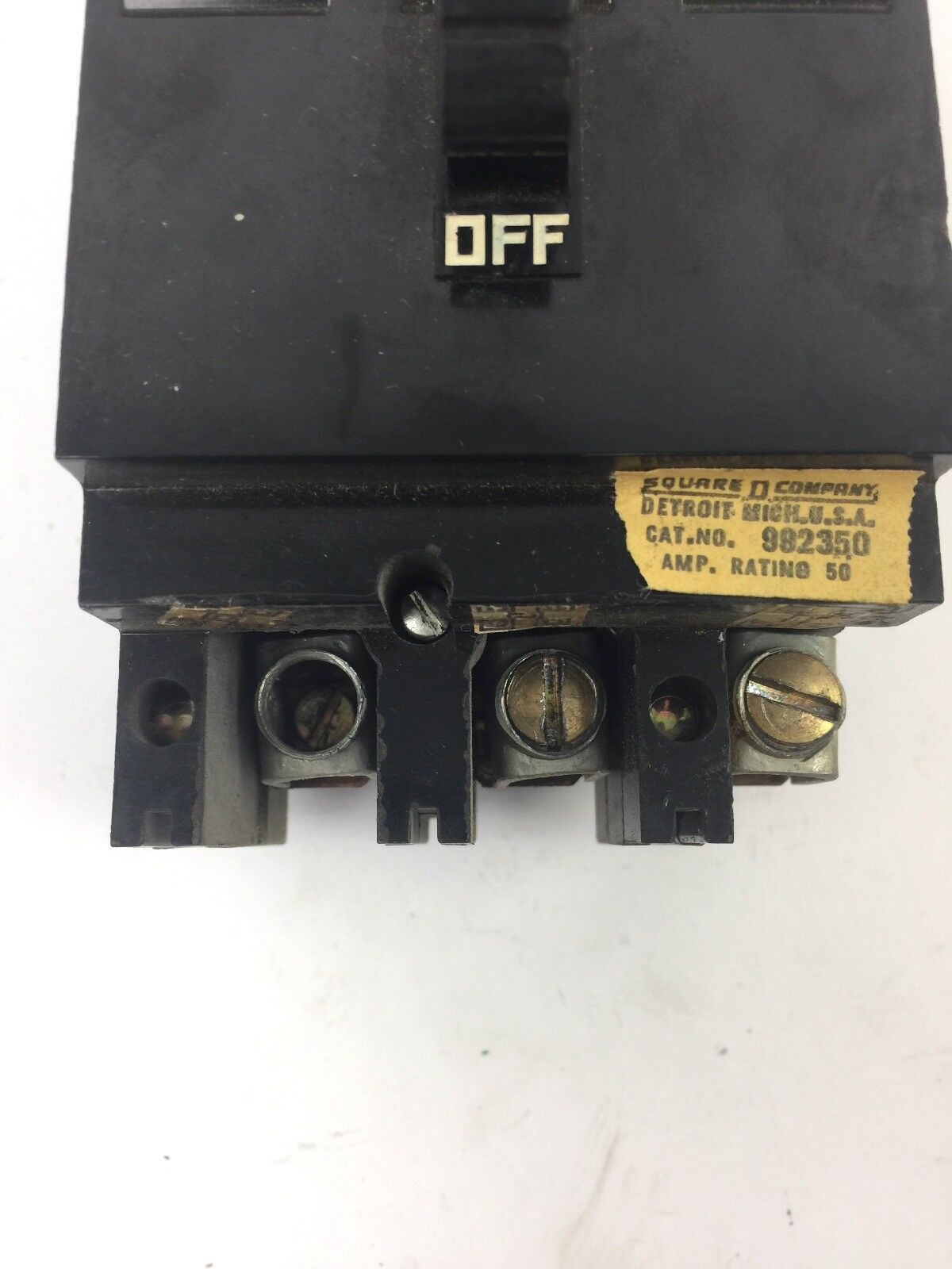 SQUARE D 992350 50 AMP 3 POLE 240 V CIRCUIT BREAKER