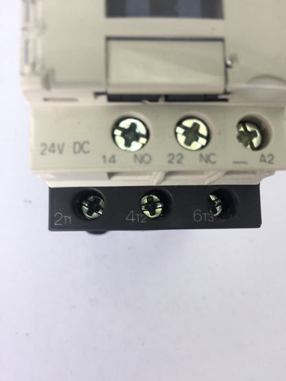 TELEMECANIQUE LC1D12BD CONTACT 25A 600VAC COIL 24VDC LAD4TBDL 5-24V