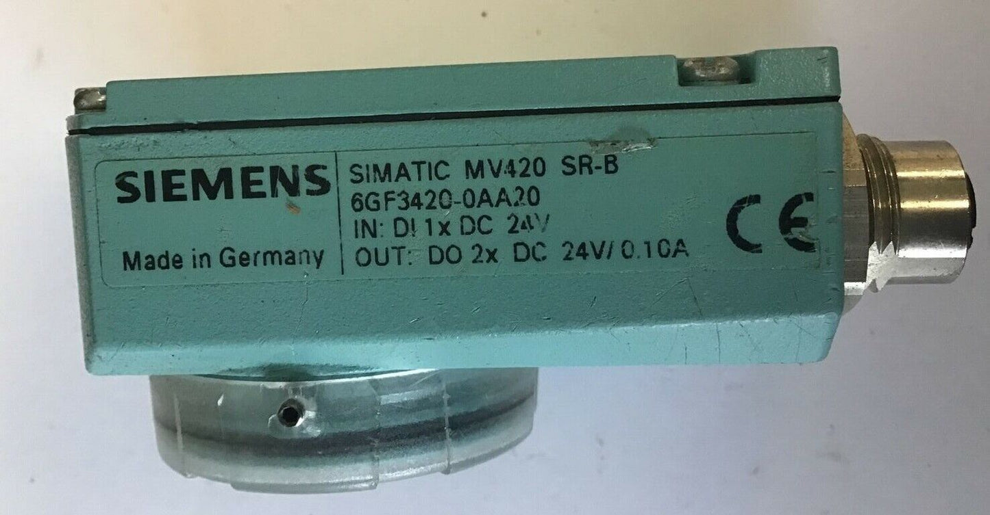 SIEMENS 69F3420-0AA20 OPTICAL CODE READER MV420 SR-B 24V/0.10A