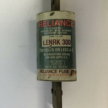 RELIANCE LENRK 300 TIME DELAY 250VAC 300AMP CLASS RK1