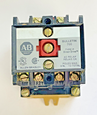 ALLEN BRADLEY - 700-P400A1 SER. A - AC RELAY - 10 A, 600 VAC, 120 V COIL