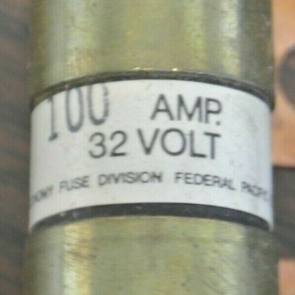 LOT of 5 / ECONOMY / FPE OBH-100 BOLT-ON FUSE / 100A / 32VDC / NEW SURPLUS