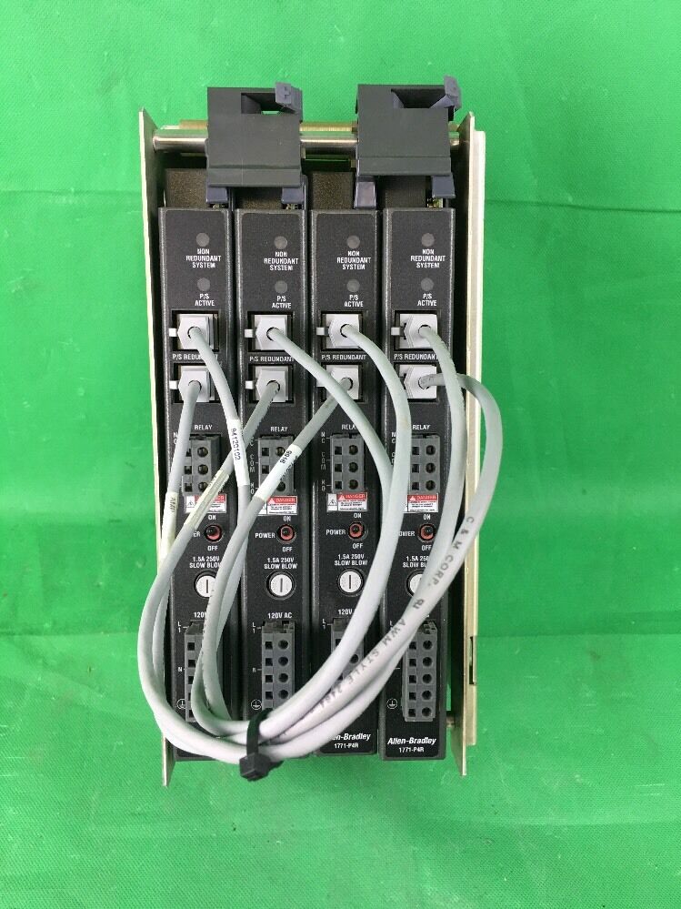 ALLEN BRADLEY POWER SUPPLY CHASSIS 1771-PSC W/ 1771-P4R SER. C AC POWER SUPPLY