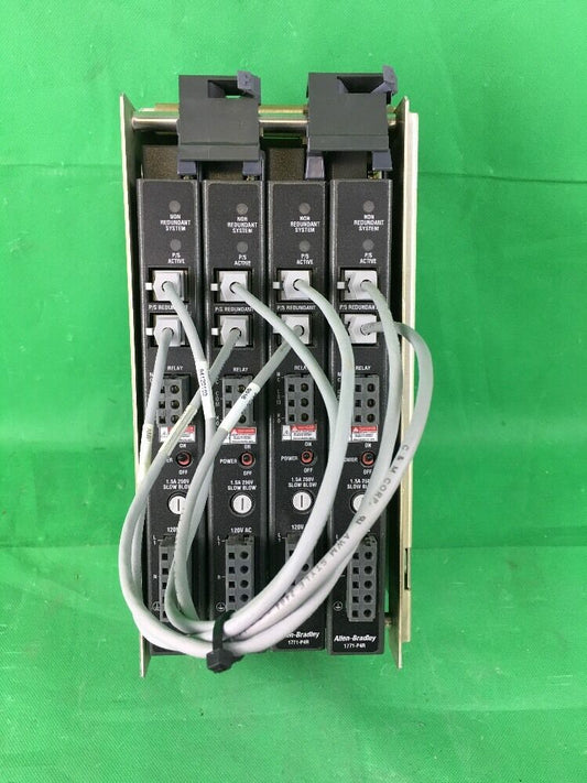 ALLEN BRADLEY POWER SUPPLY CHASSIS 1771-PSC W/ 1771-P4R SER. C AC POWER SUPPLY