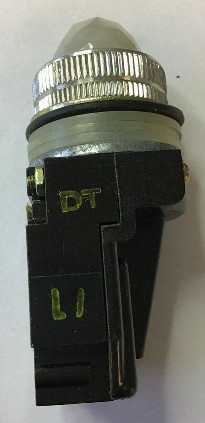 GENERAL ELECTRIC CR104C222 OILTIGHT INDICATOR LIGHT WHITE 115V AC/DC