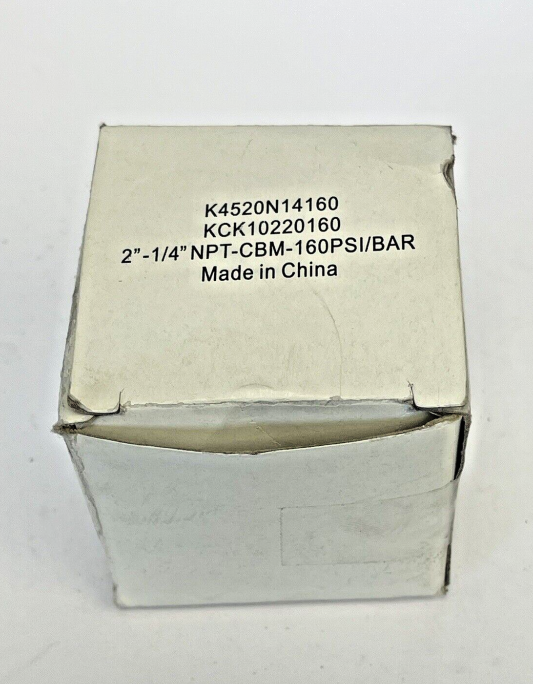 PARKER - K4520N14160 - PRESSURE GAUGE - 2" DIAMETER, 1/4" NPT-CBM, 0-160 PSI