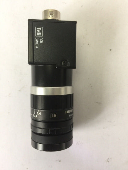 TELI CS8560D CCD CAMERA 12VDC 0.13A FULITRON HF9HA-1B LENS BP850-27 FILTER