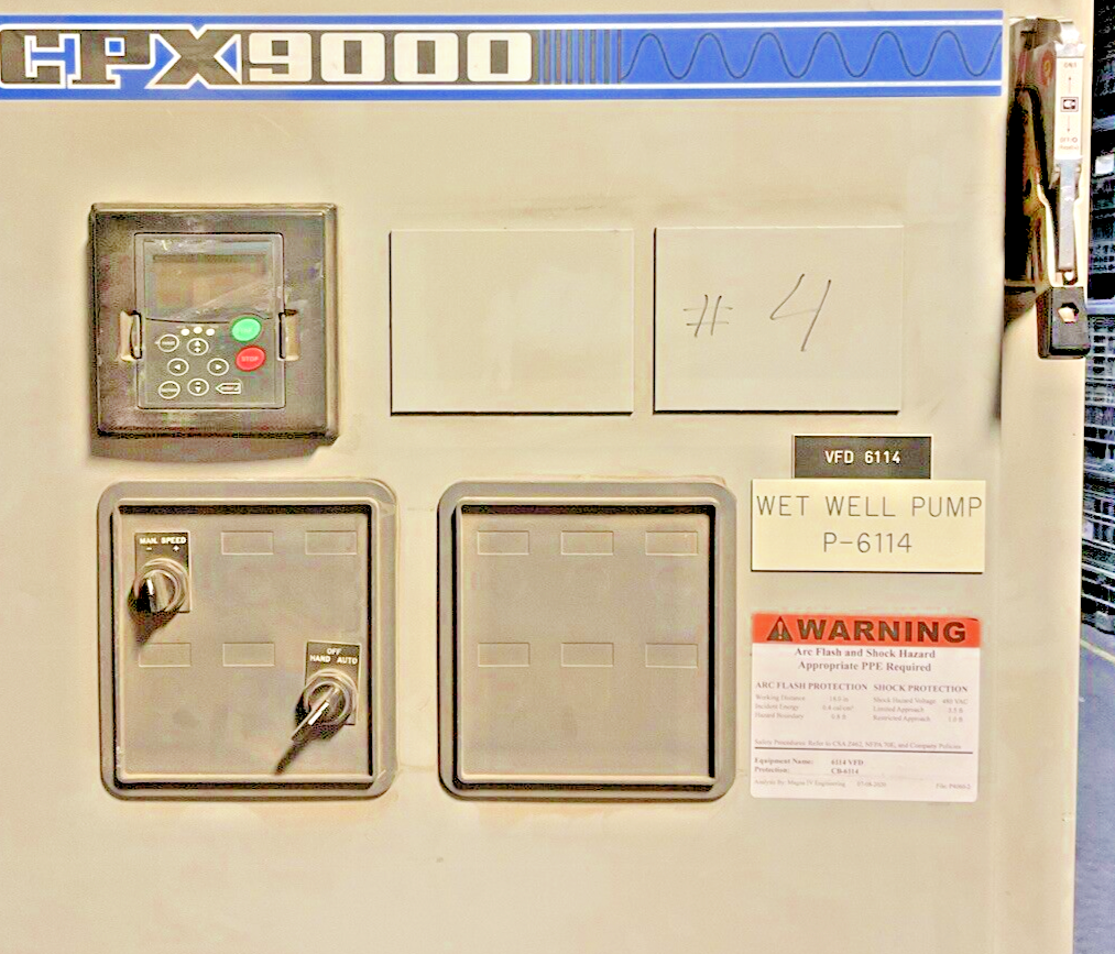 EATON CPX10014DAC2K2P1PFSN PULSE DRIVE 480VAC 3PH 50/60HZ W/ SVX100A1-4A1N1 VFD