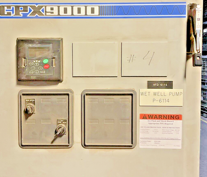 EATON CPX10014DAC2K2P1PFSN PULSE DRIVE 480VAC 3PH 50/60HZ W/ SVX100A1-4A1N1 VFD