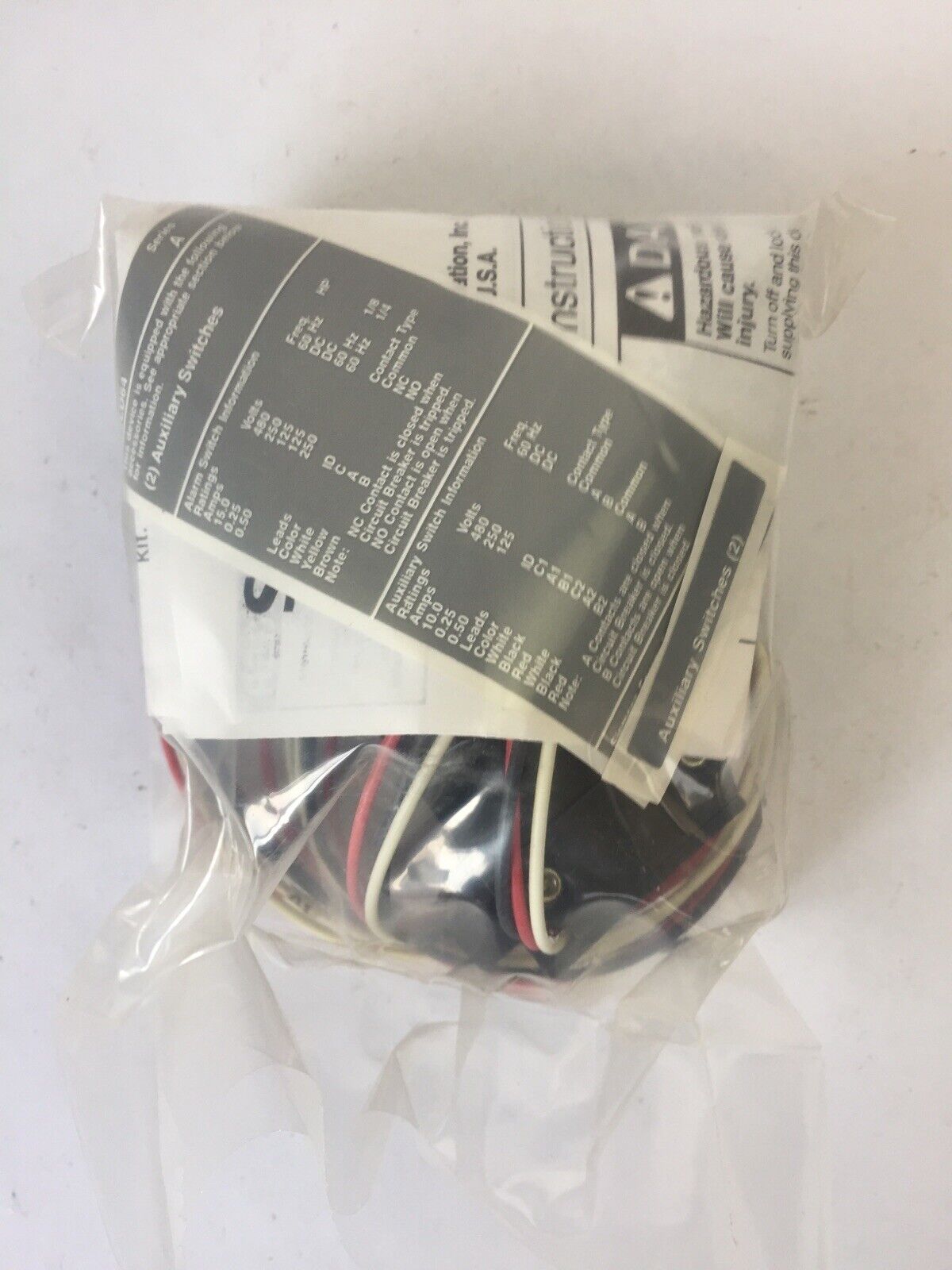SIEMENS A02JLD64 AUXILARY SWITCH FOR USE WITH JD/LD/LMD FRAMES