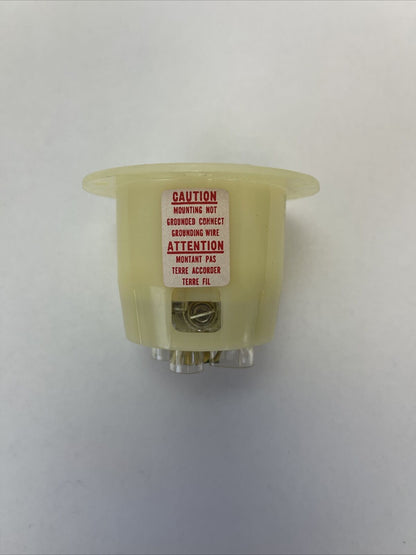 HUBBELL 2535 TWIST-LOCK FLANGED INLET 4POLE 5WIRE GROUNDING 20A 347/600V