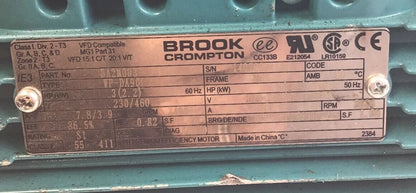 BROOK CROMPTON BA2M003-4 ELECTRIC MOTOR FRAME 90L 3HP 3490RPM