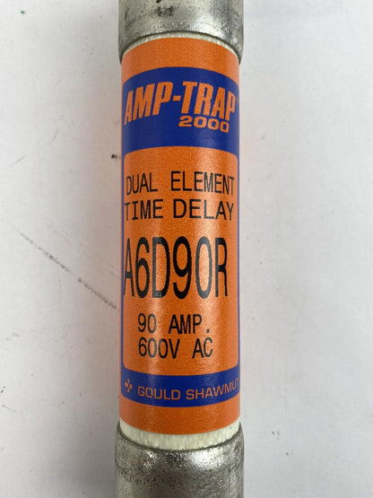 Gould Shawmut Amp-trap 2000 A6D90R 90A 600V Fuse "Lot of 5"