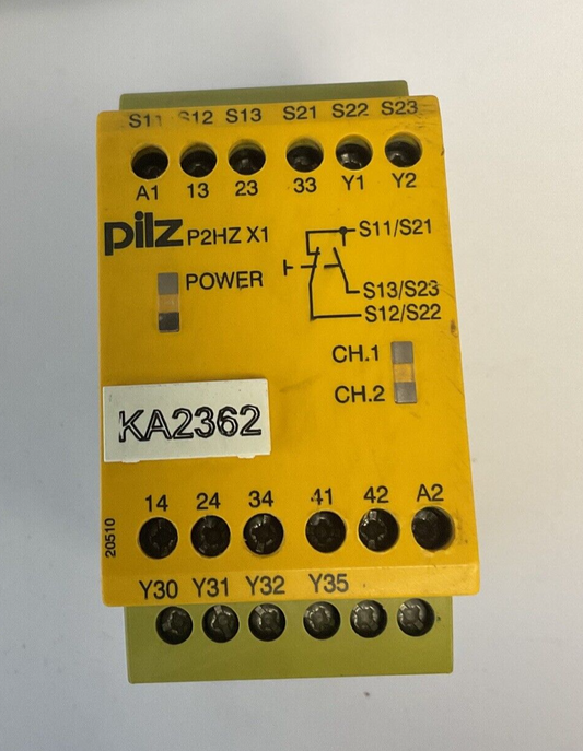 PILZ P2HZ X1 SAFETY RELAY 24VDC 3N/O 1N/C