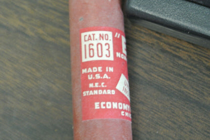 ECONOMY EOS3 ONE-TIME FUSE / 3A / 600V / NEW SURPLUS / CAT. NO. 1603 / EOS-3