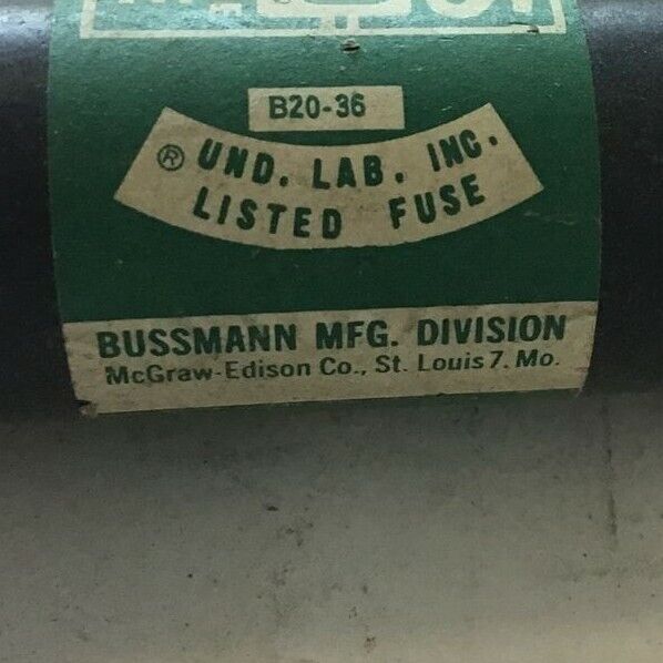 BUSS NON80 ONE-TIME FUSE 250V ***LOTOF5***