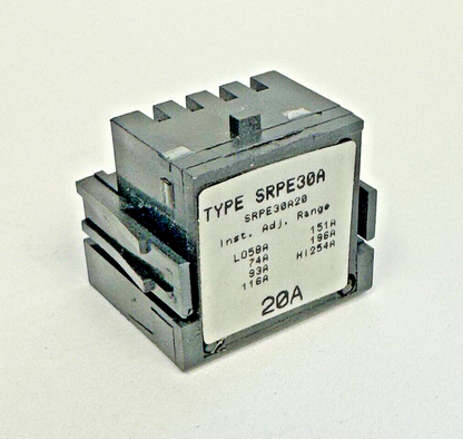 GE - SRPE30A20 - RATING PLUG W/ ADJUSTABLE INSTANTANEOUS TRIP - 20 AMP