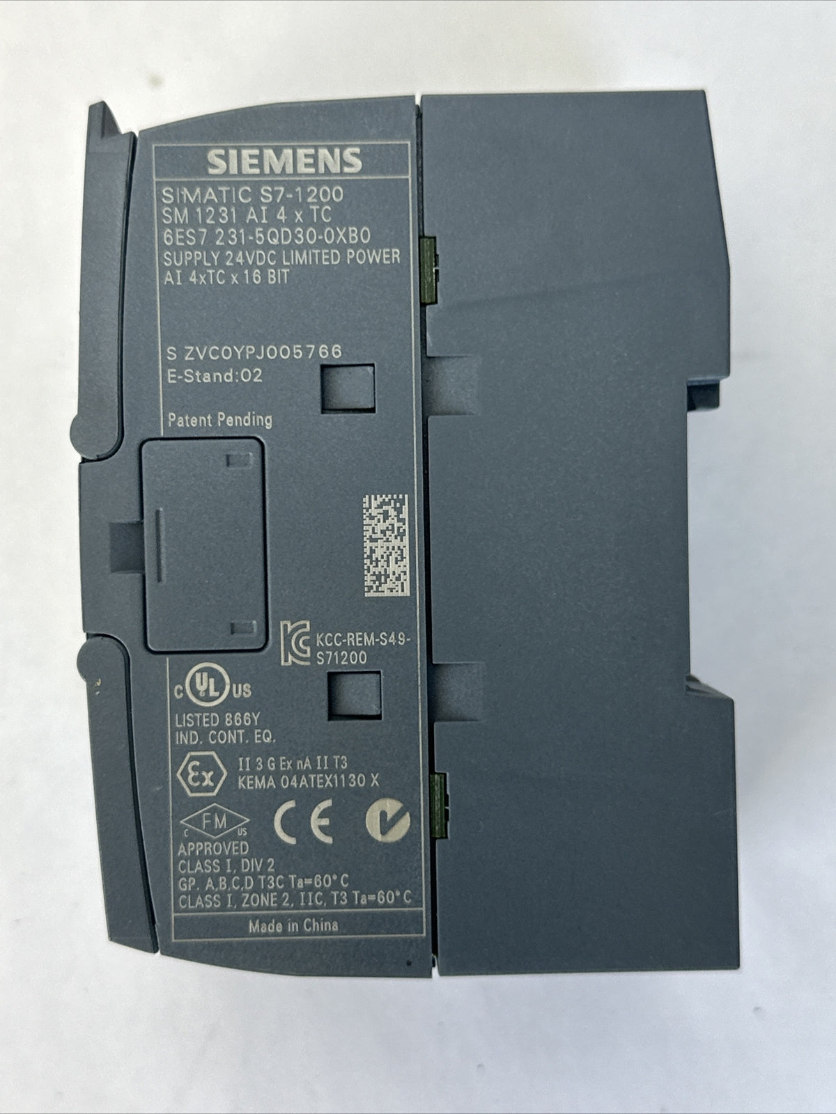 SIEMENS 6ES7 231-5QD30-0XB0 SIMATIC S7-1200 THERMOCOUPLE MODULE SUPPLY 24VDC