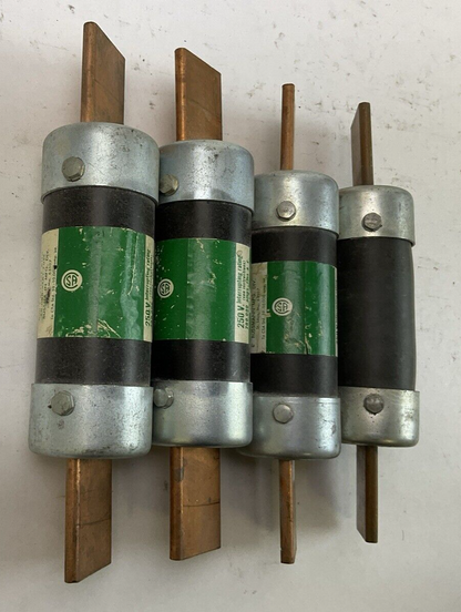 FUSETRON FRN125 DUAL ELEMENT TIME DEALY FUSE 125AMP 250VAC (LOT OF 4)